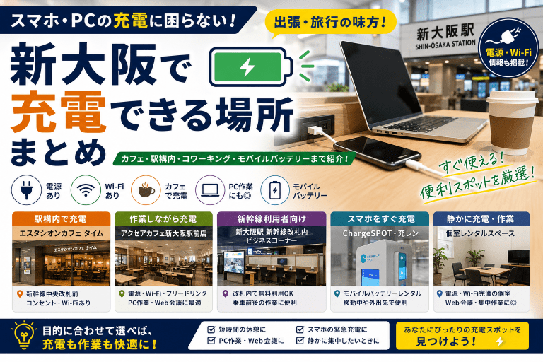 新大阪　充電